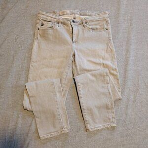 AG Adriano Goldschmeid The Stevie Ankle Light Grey Jeans 28R